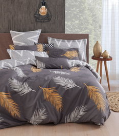 L'essentiel linge de maison Olivia - Gold, Grey